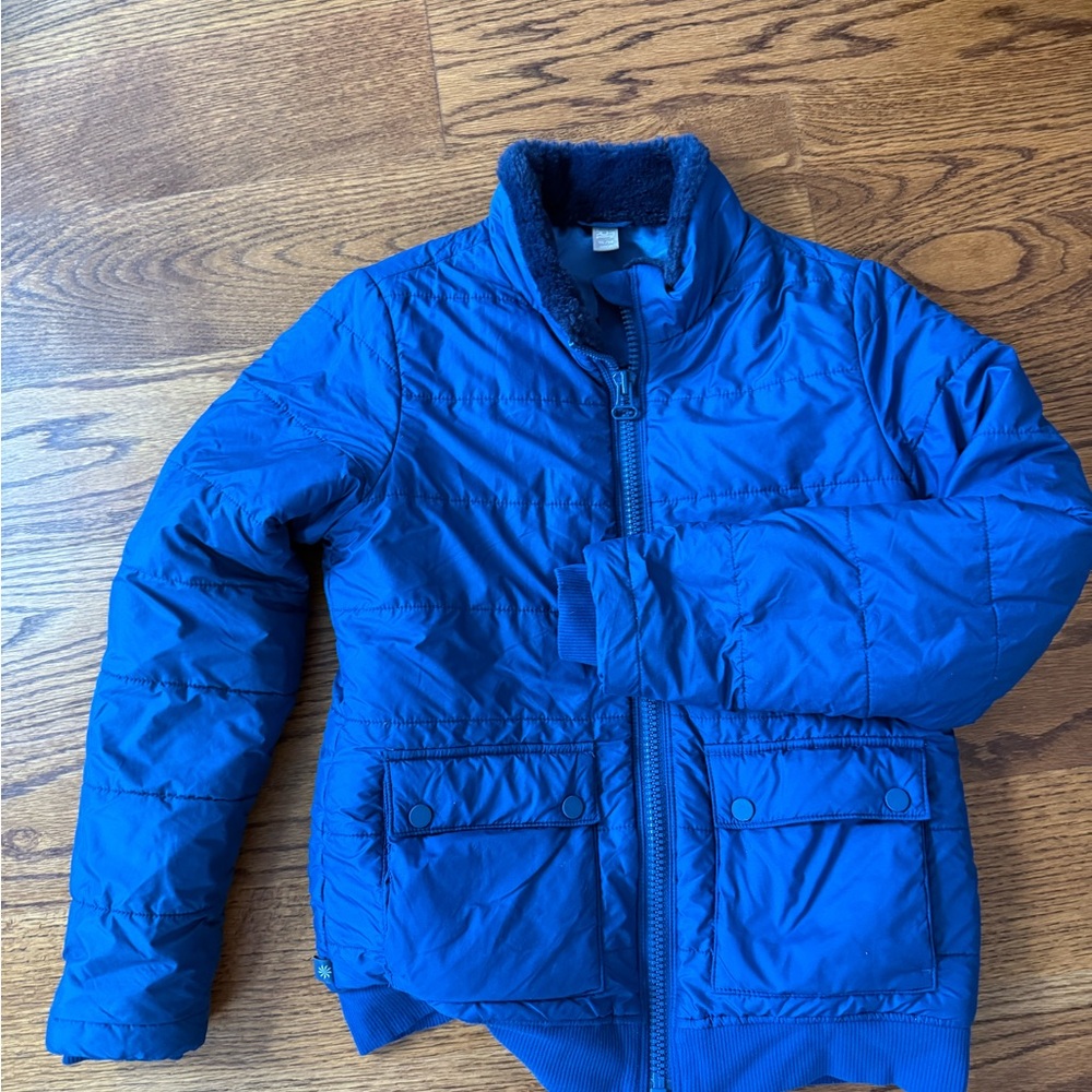 Athleta Kids Blue Puffer Jacket